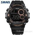 SMAEL Mens Sport Montres Étanches Affichage LED Lumineux